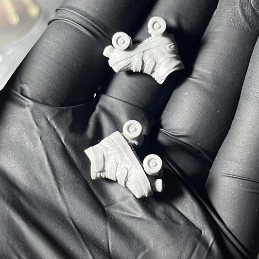 Unpainted 1/18 Roller Skates Shoes Model For 3.75" Female   pgv Figure
