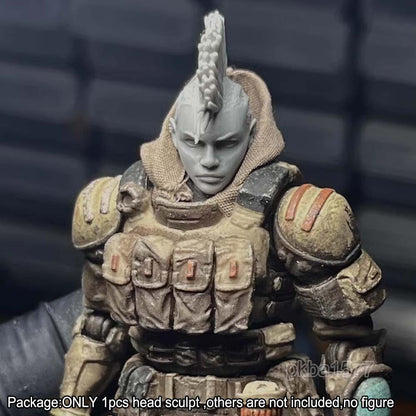 New Unpainted 1/18 Female Head Sculpt For 3.75'' Acid Rain Joytoy Action Figure