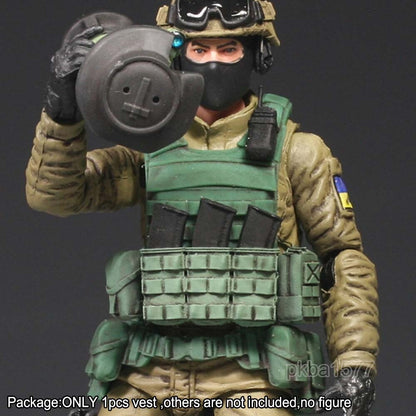 Unpainted1/18 Scale Vest Body Armor with waist belt For 3.75" Action Figure