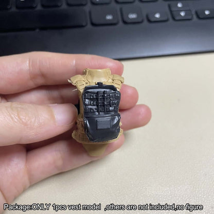 Unpainted 1/18 Body Armor Carlos Vest Waistcoat For DIY 3.75" Action Figure