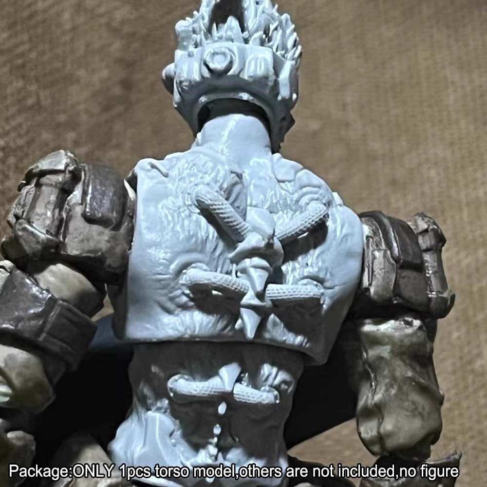 Unpainted 1/18 Punk Torso Chest Model For 3.75" Joytoy Acid Rain Action Figure