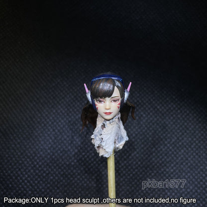 【PRE-ORDER】Premium 1/18 Cool Female Beauty Head Sculpt Solider Head For 3.75" bfs Figure