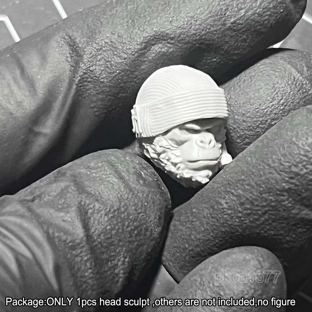 Unpainted 1/18 Man Head Sculpt Model For 3.75" Acid Rain Joytoy Action Figure