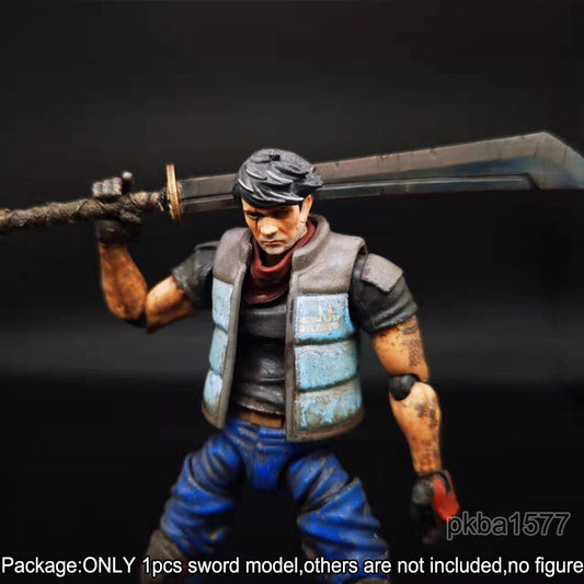 【PRE-ORDER】Handmade 1/18 Metal Big Sword Model Upgrade Weapon For 3.75'' Figure Accessory