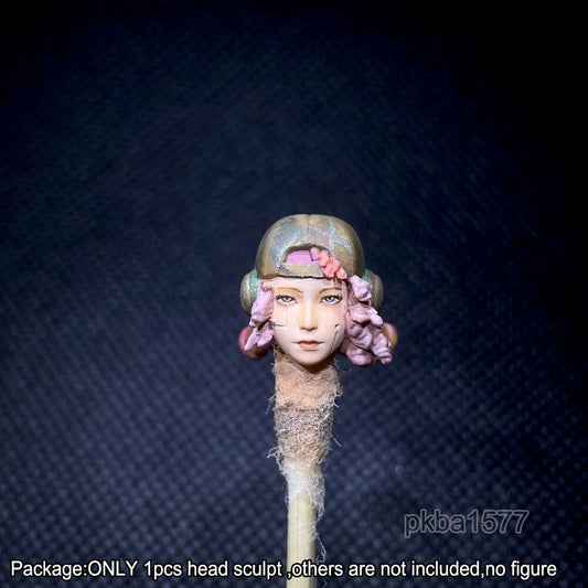 【PRE-ORDER】NEW Premium 1/18 Female Head Sculpt Soldier Head For 3.75" Joytoy Action Figure