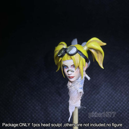 【PRE-ORDER】Premium 1/18 Female Beauty Girl Head Sculpt Solider Head For 3.75" bfs Figure