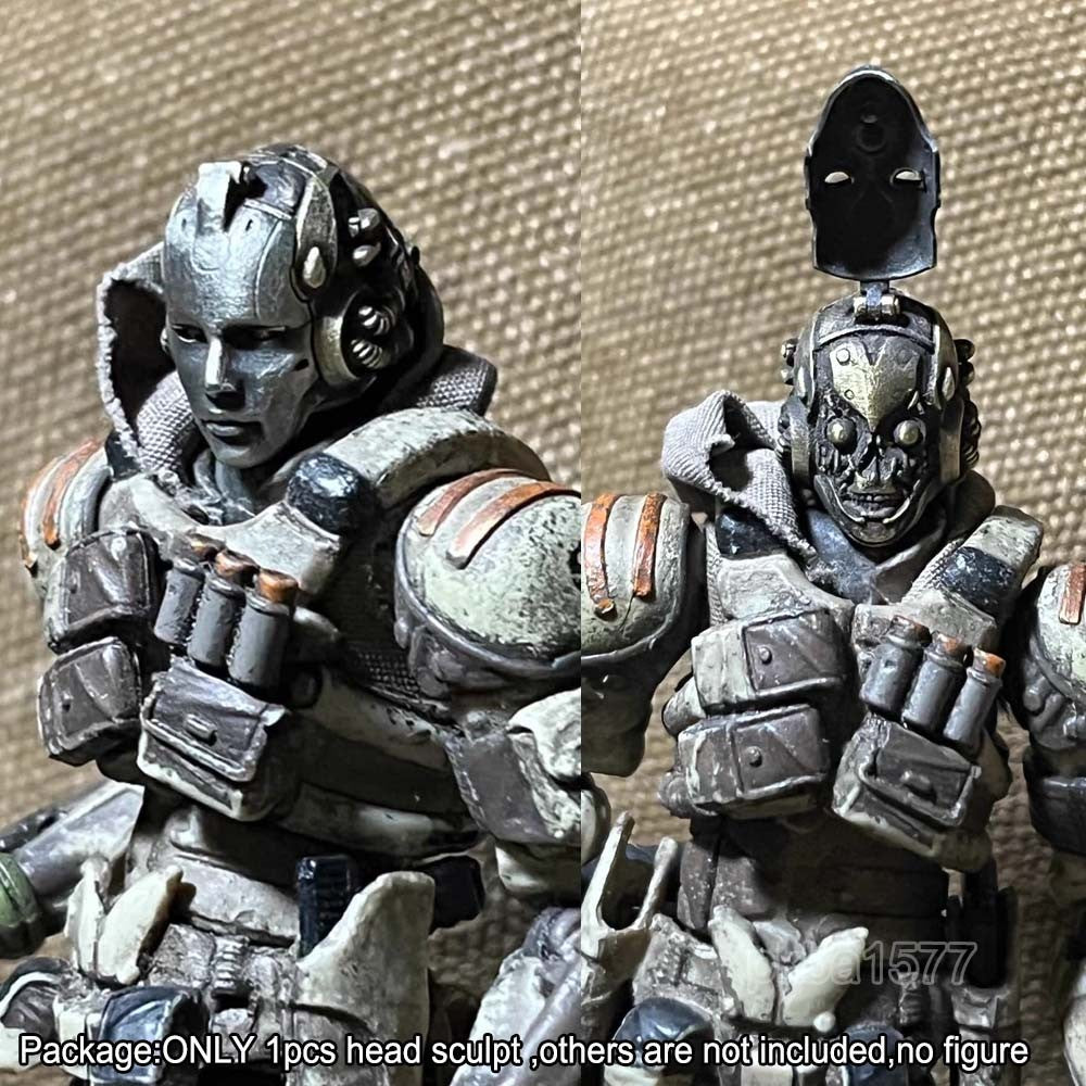 Handmade 1/18 Scale Metal Head Sculpt Model For 3.75'' Action Figure