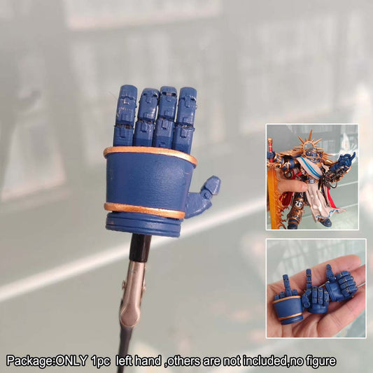 【PRE-ORDER】Single Premium Painted Left Hand Articulated Fingers For Joytoy Warhammer Ultramarines Guilliman