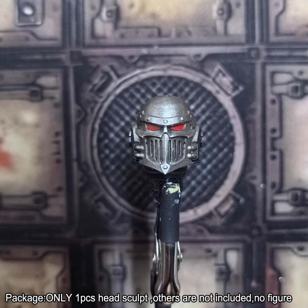 【PRE-ORDER】#B Premium Painted 1/18 Man Head Sculpt Model For DIY Joytoy Iron Warrior Figure