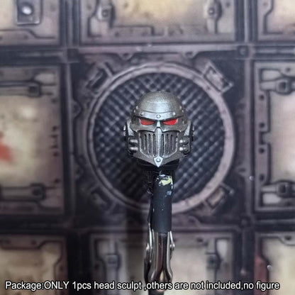 【PRE-ORDER】#B Premium Painted 1/18 Man Head Sculpt Model For DIY Joytoy Iron Warrior Figure