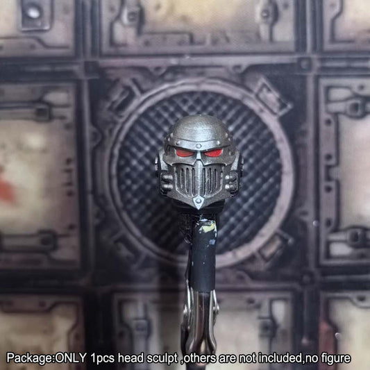 【PRE-ORDER】#B Premium Painted 1/18 Man Head Sculpt Model For DIY Joytoy Iron Warrior Figure
