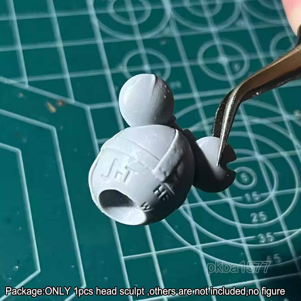 Unpainted 1/18 Skull Head Sculpt For DIY 3.75'' Acid Rain Joytoy Action Figure