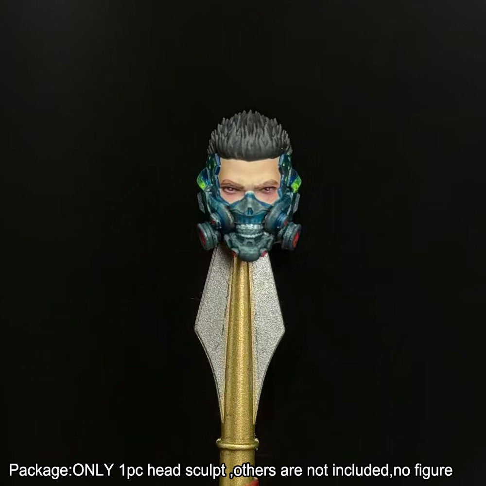 【PRE-ORDER】Premium Hand-painted 1/18 Punk Male Head Sculpt Fit For DIY 3.75" Action Figure