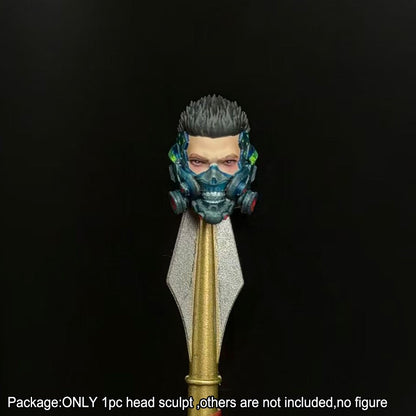 【PRE-ORDER】Premium Hand-painted 1/18 Punk Male Head Sculpt Fit For DIY 3.75" Action Figure