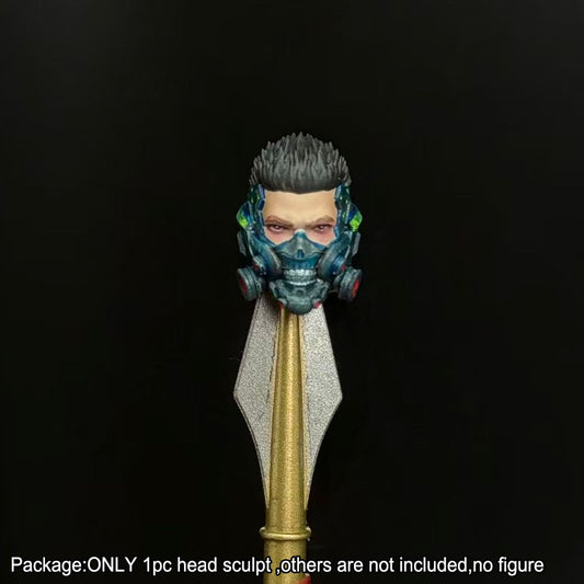 【PRE-ORDER】Premium Hand-painted 1/18 Punk Male Head Sculpt Fit For DIY 3.75" Action Figure