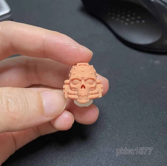 Blank Unpainted 1/18 Skull Man Head Sculpt For 3.75" Joytoy Action Figure