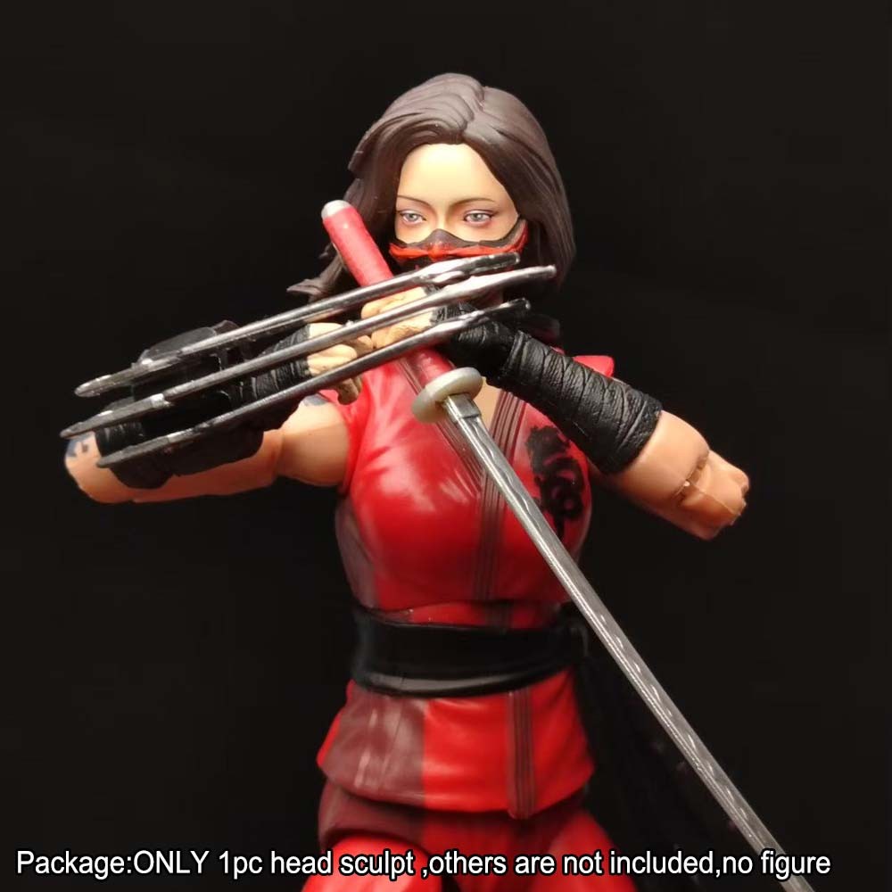 PRE-ORDER Premium 1/12 Masked Female Head Sculpt For DIY 6'' gijie Action Figure