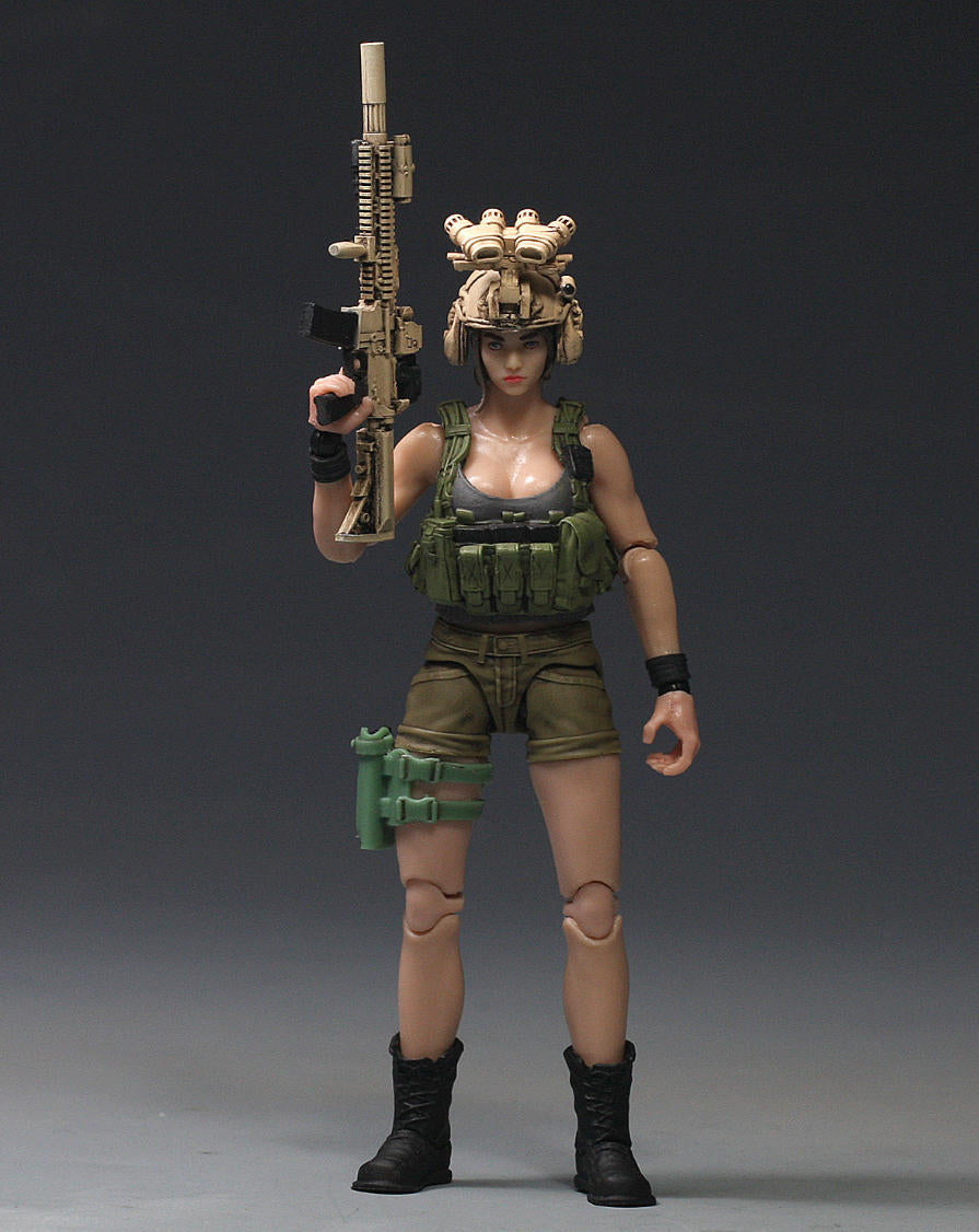 【PRE-ORDER】New Painted 1/18 Girl 3.75" Soldier Articulated Action Figure Toy Xmas Gift