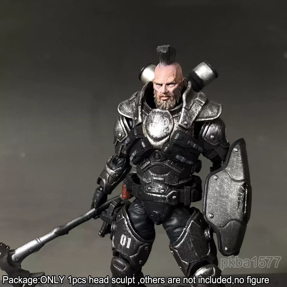 【PRE-ORDER】Premium 1/18 Tribal Warrior Soldier Head Sculpt Man Head For 3.75" Action Figure