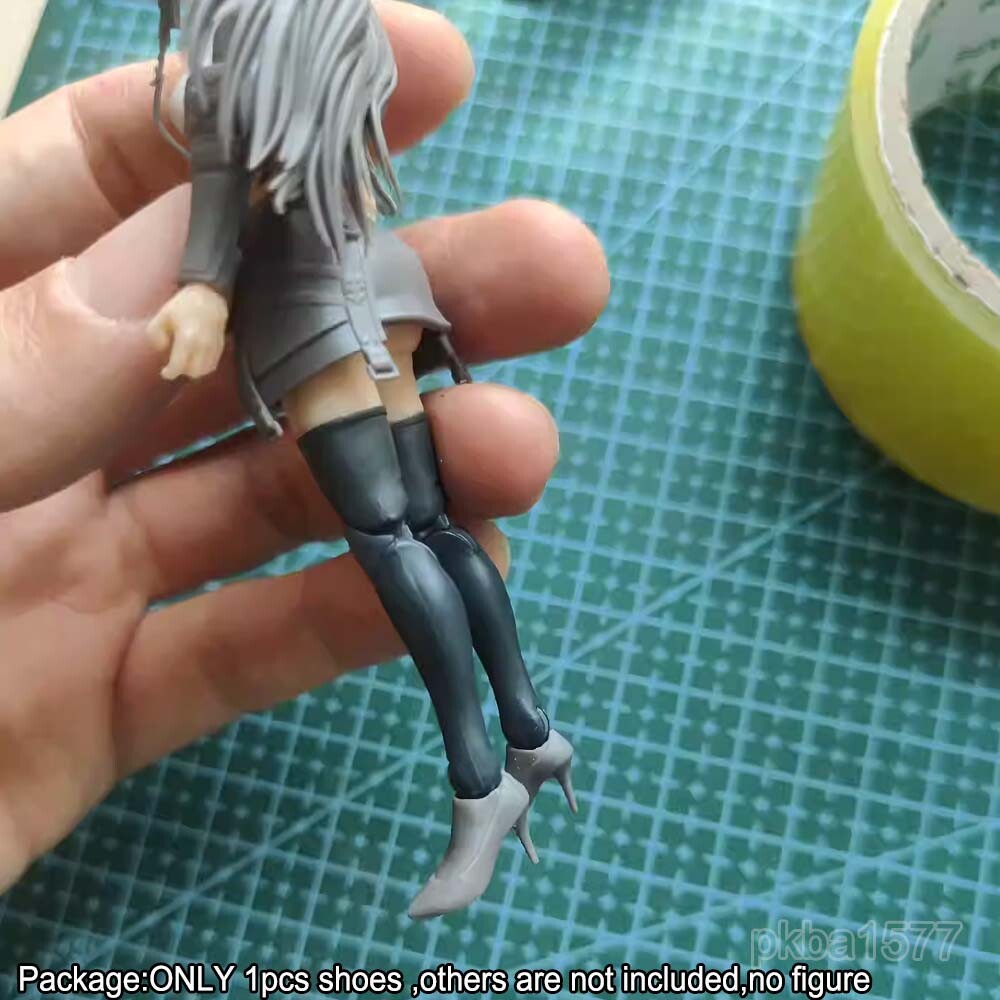 New Unpainted 1/18 High Heels Shoes For 3.75'' Planet Green Valley Figure Joytoy
