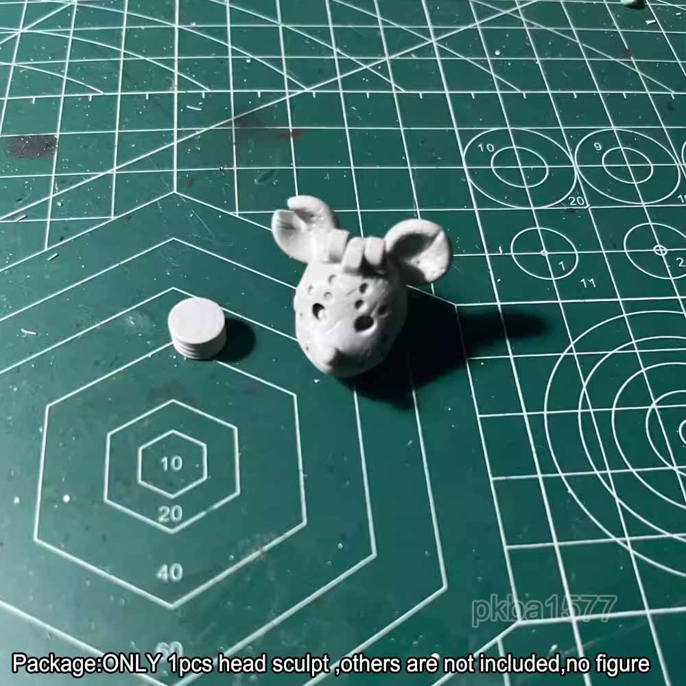 Unpainted 1/18 Skull Head Sculpt For DIY 3.75'' Acid Rain Joytoy Action Figure