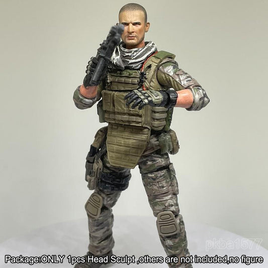 【PRE-ORDER】Premium 1/18 Prison Break Lincoln Burrows Head Sculpt Male Head For 3.75" Figure