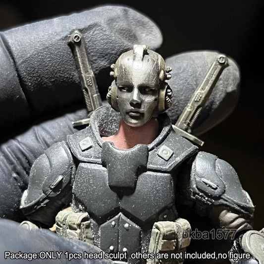 Handmade 1/18 Scale Metal Head Sculpt Model For 3.75'' Action Figure