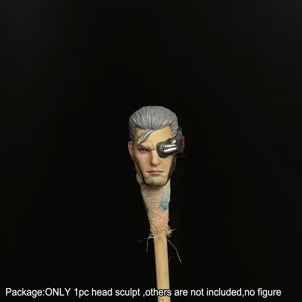 【PRE-ORDER】Premium Hand-painted 1/18 Cyberpunk Man Head Sculpt For DIY 3.75" Action Figure