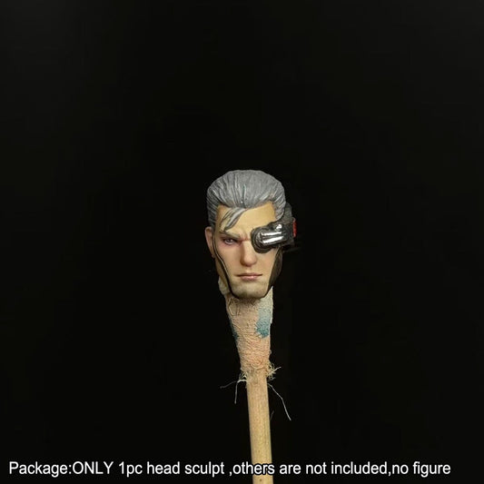 【PRE-ORDER】Premium Hand-painted 1/18 Cyberpunk Man Head Sculpt For DIY 3.75" Action Figure