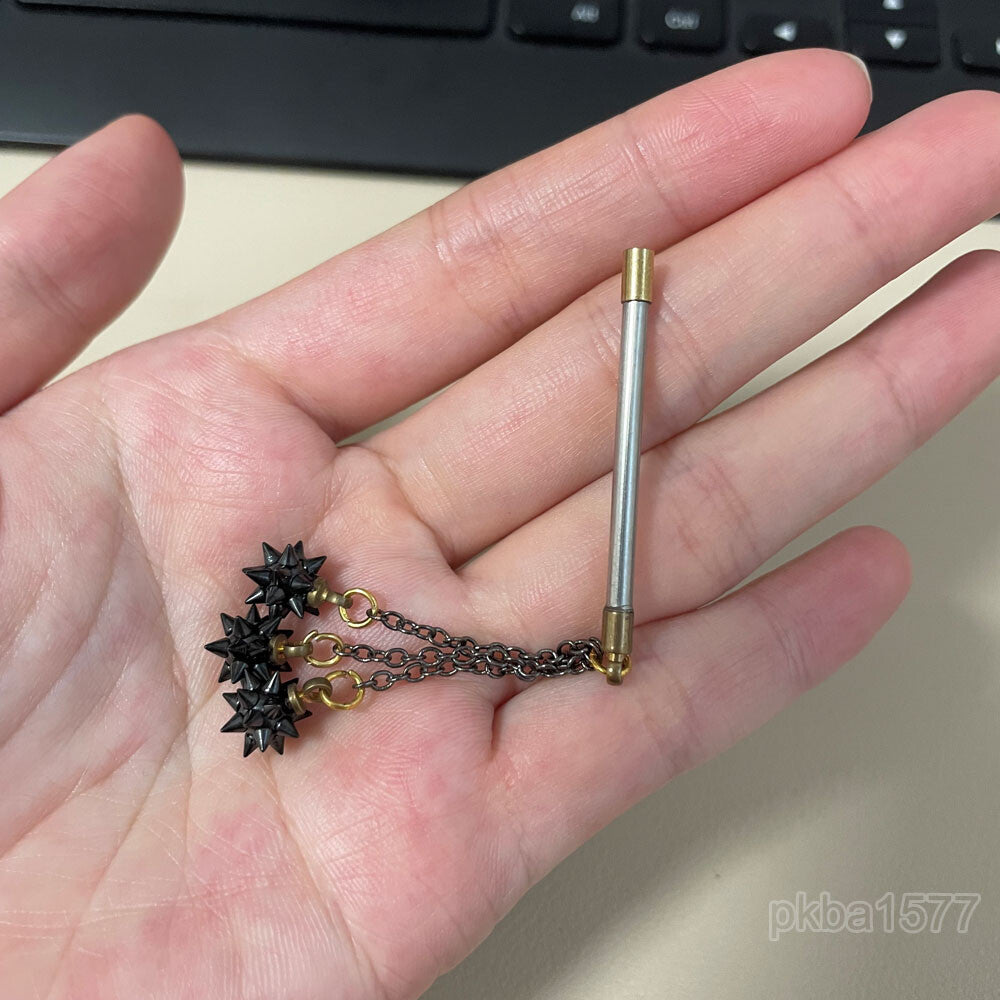 【PRE-ORDER】Handmade 1/18 Metal Flail Hammer Model Weapon Part For 3.75'' Figure Accessory