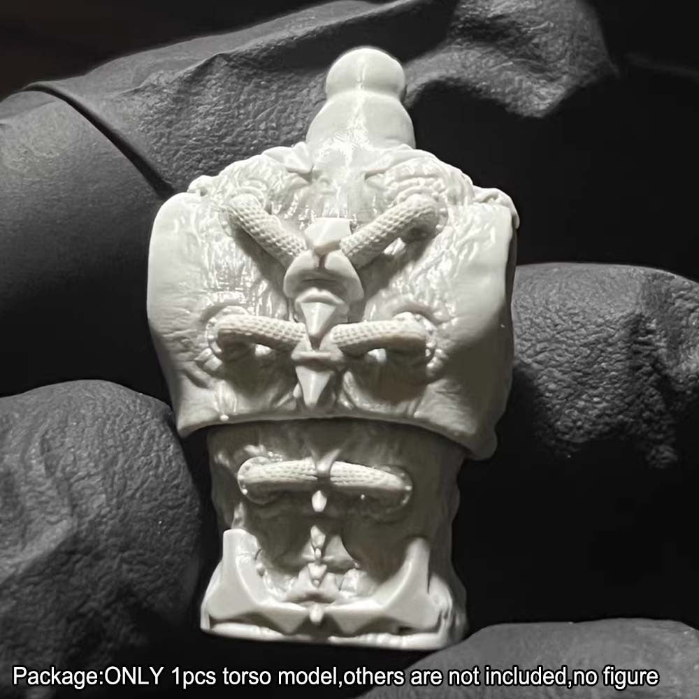 Unpainted 1/18 Punk Torso Chest Model For 3.75" Joytoy Acid Rain Action Figure