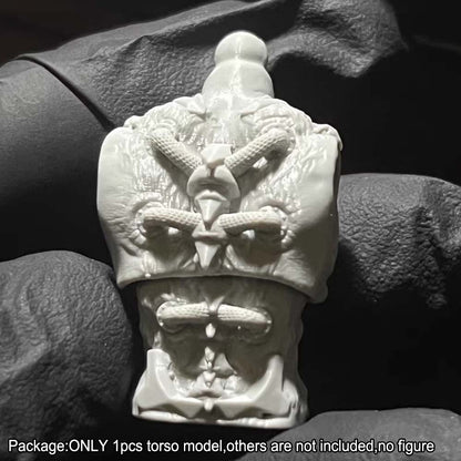 Unpainted 1/18 Punk Torso Chest Model For 3.75" Joytoy Acid Rain Action Figure