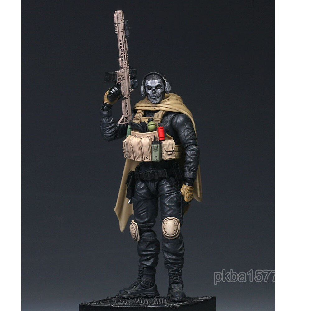Pre-sale Premium 1/18 3.75" Vest Cloak Ghost Figure Head Sculpt Weapon Headphone