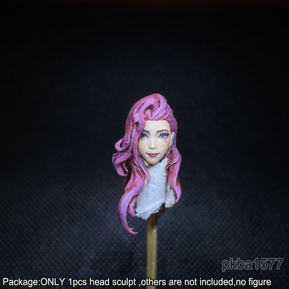 【PRE-ORDER】Premium 1/18 Female Beauty Soldier Head Sculpt Girl Head For 3.75" Action Figure