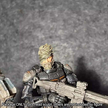 【PRE-ORDER】Premium 1/18 Bandaged Man Head Sculpt Soldier Head For 3.75'' Figure
