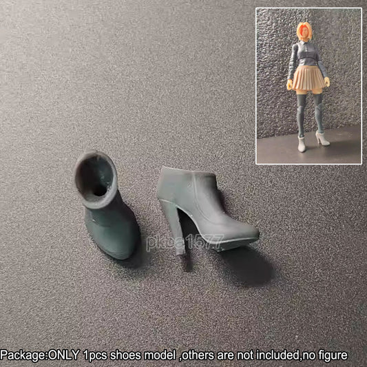Unpainted 1/18 High Heels Shoes Model For 3.75'' Planet Green Valley Figure