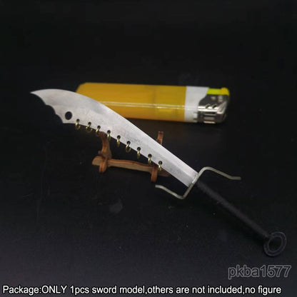 【PRE-ORDER】Handmade Cool 1/18 Metal Nine Ring Knife Sword Weapon Model For 3.75'' Figure