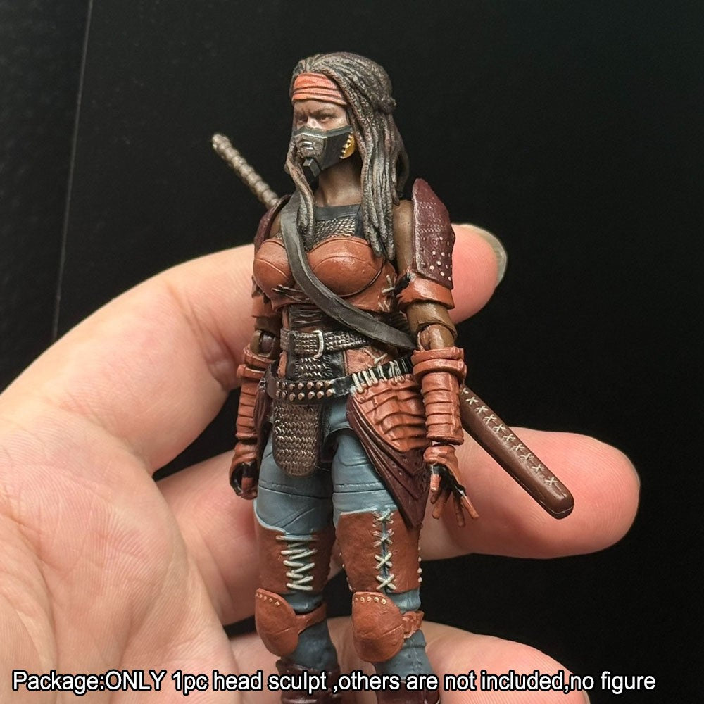 【PRE-ORDER】Premium Hand-painted 1/18 Mask Female Head Sculpt For DIY 3.75" Action Figure