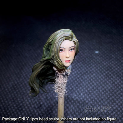 【PRE-ORDER】Premium 1/18 Beauty Female Head Sculpt Soldier Head For 3.75" Action Figure