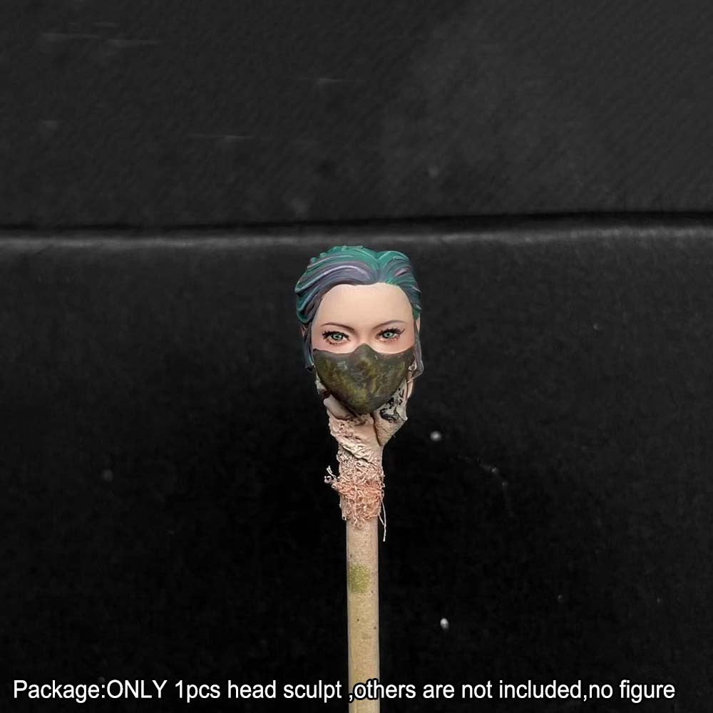 【PRE-ORDER】Premium Painted 1/18 Mask Female Head Sculpt Model For 3.75" Action Figure