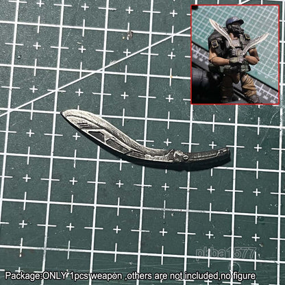 1/18 Scale Punk Weapon Metal Knife Model For DIY 3.75'' Acid Rain Action Figures