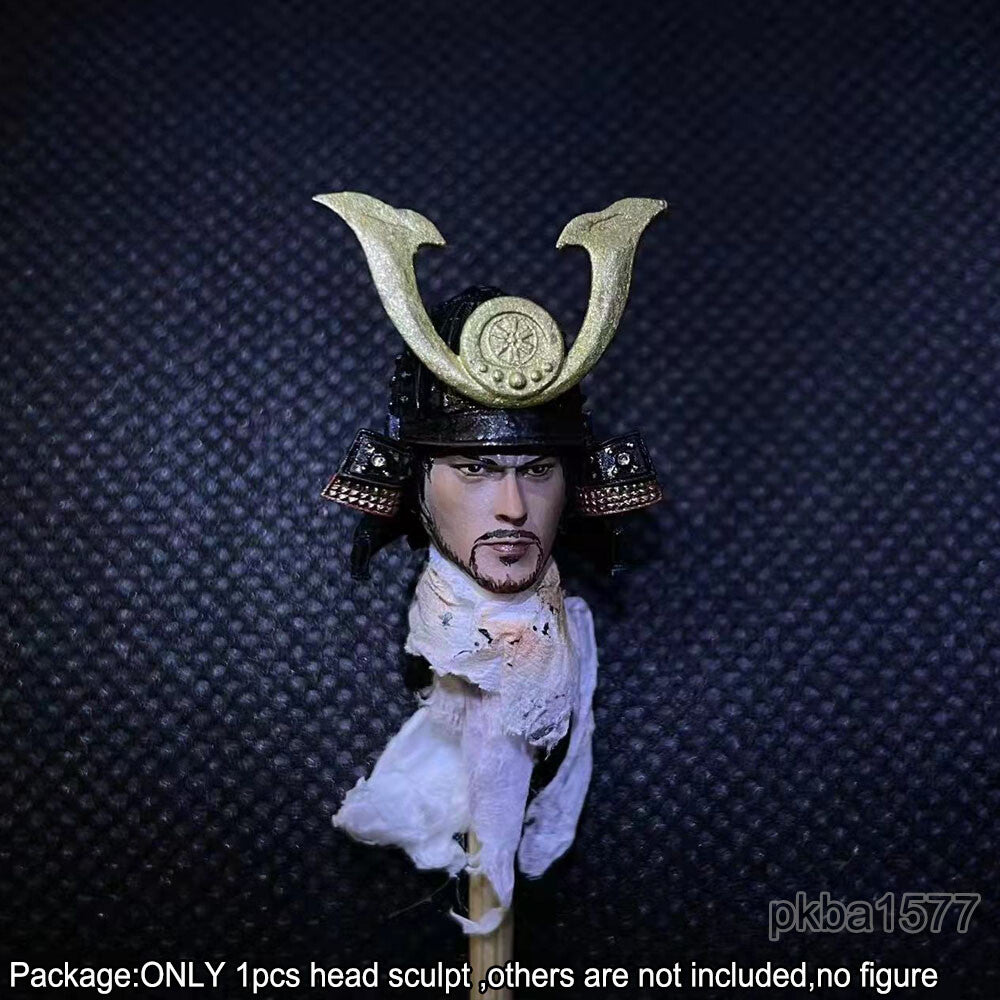 【PRE-ORDER】New Premium 1/18 Miyamoto Musashi Head Sculpt Male Soldier Head For 3.75" Figure