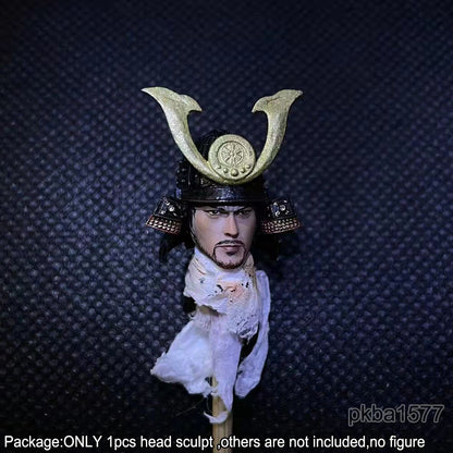 【PRE-ORDER】New Premium 1/18 Miyamoto Musashi Head Sculpt Male Soldier Head For 3.75" Figure