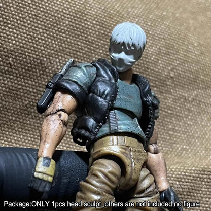 Unpainted 1/18 Young Boy Man Head Sculpt For 3.75 Acid Rain Joytoy Action Figure