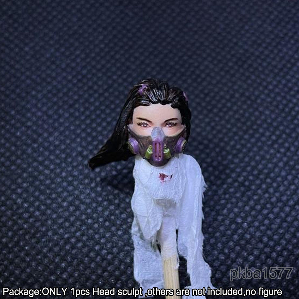 【PRE-ORDER】Premium 1/18 Cyber punk Female w Mask Head Sculpt Soldier Head For 3.75" Figure