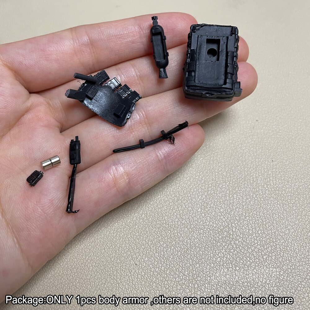 Unpainted Green 1/18 Body Armor Web Gear Vest Model For DIY 3.75" Action Figure