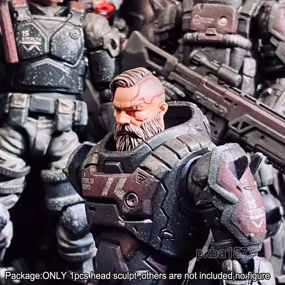 【PRE-ORDER】Premium 1/18 Man w a Scar Head Sculpt Soldier Head For 3.75'' Acid Rain Figure