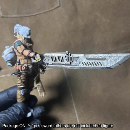 Handmade 1/18 Metal Sword Weapon Model For 3.75'' Acid Rain Joytoy Figure