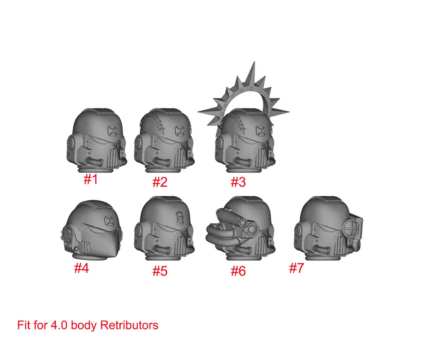 【PRE-ORDER】Single Unpainted Head Sculpt For Joytoy war hammer Retributors 4.0 Figure Body