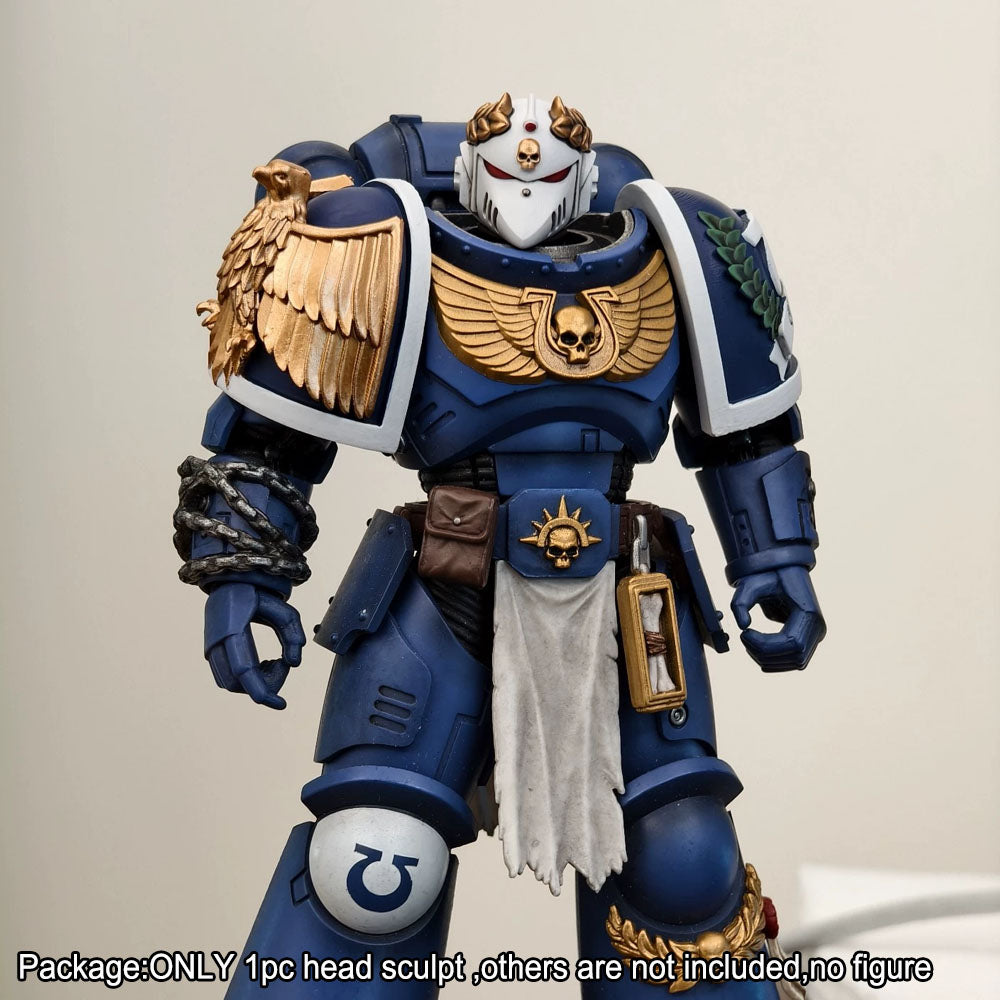 【PRE-ORDER】Premium Painted Man Helmet Figure Head Sculpt For joytoy Warhammer 40k Figure